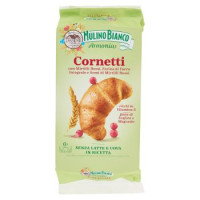 Mulino Bianco Cornetti Mirtilli Rossi, Farina di Farro Integrale e Semi di Mirtilli Rossi 6 pz 228 g
