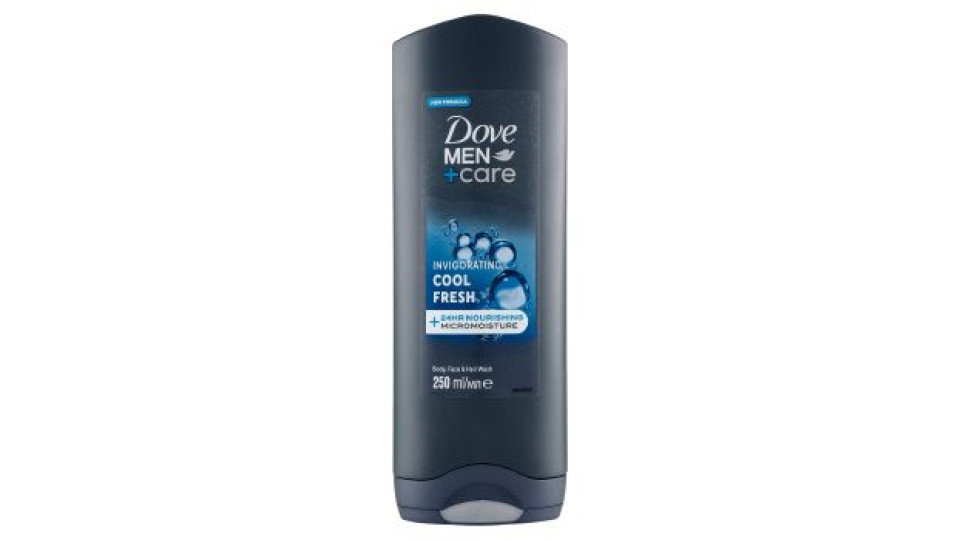 Dove Men+Care Invigorating Cool Fresh Body, Face & Hair Wash 250 ml