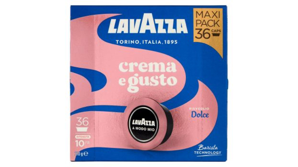 Lavazza A Modo Mio crema e gusto Dolce 36 capsule 270 g