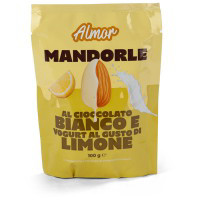 Mandorle al cioccolato bianco e yogurt al gusto di limone