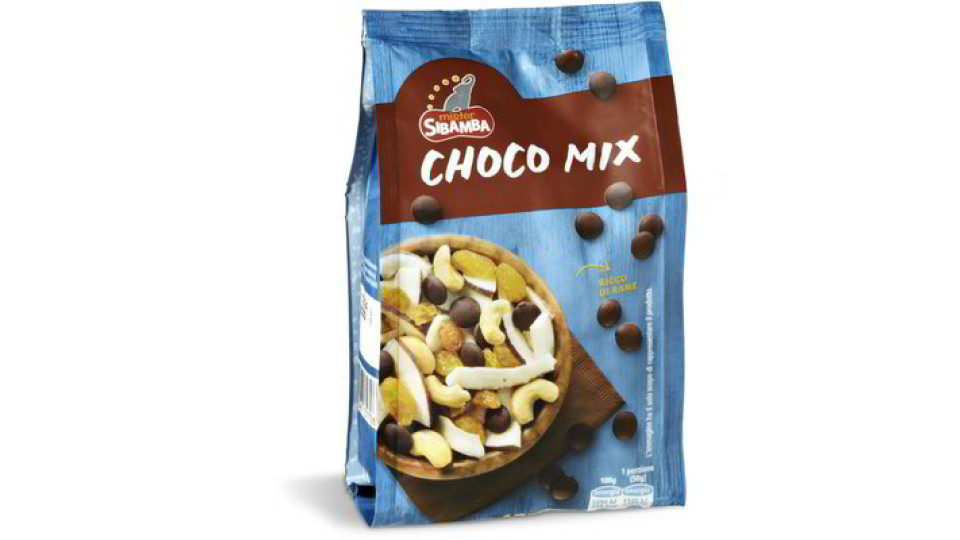 Mix di frutta secca e cioccolato