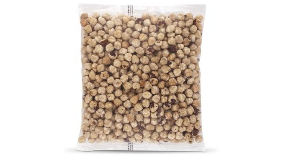 Nocciole sgusciate tostate e pelate