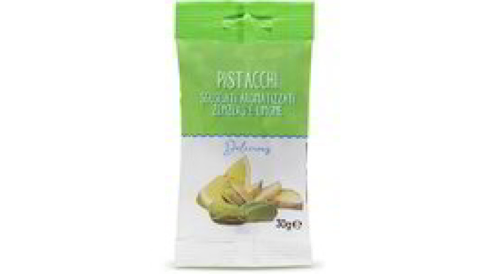 Pistacchi sgusciati aromatizzati zenzero e limone