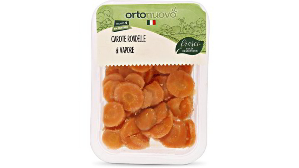 Carote a rondelle al vapore