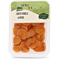 Carote a rondelle al vapore