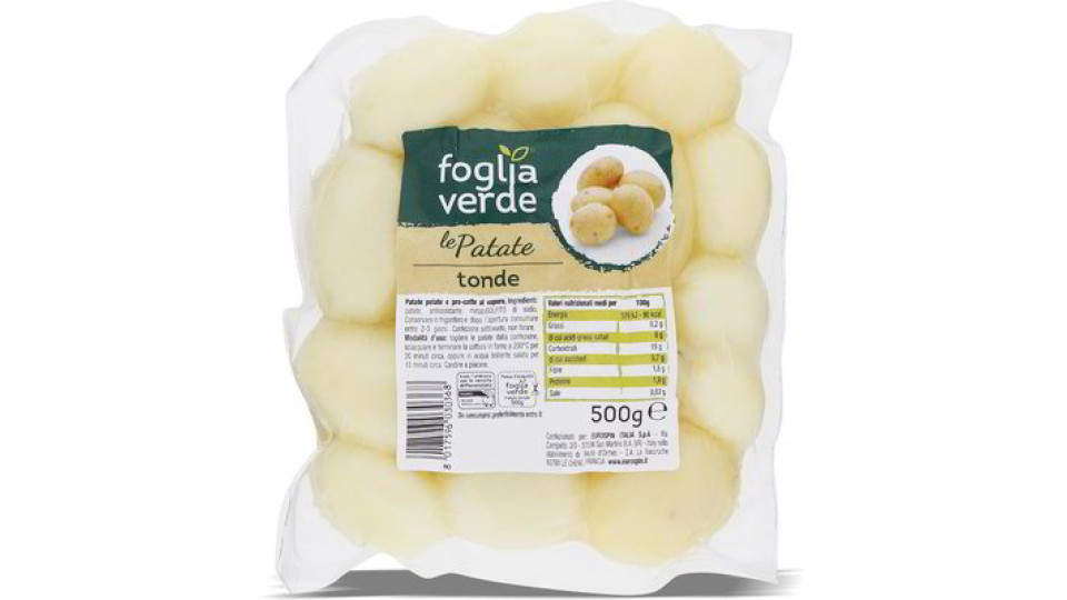 Patate tonde pre-cotte al vapore