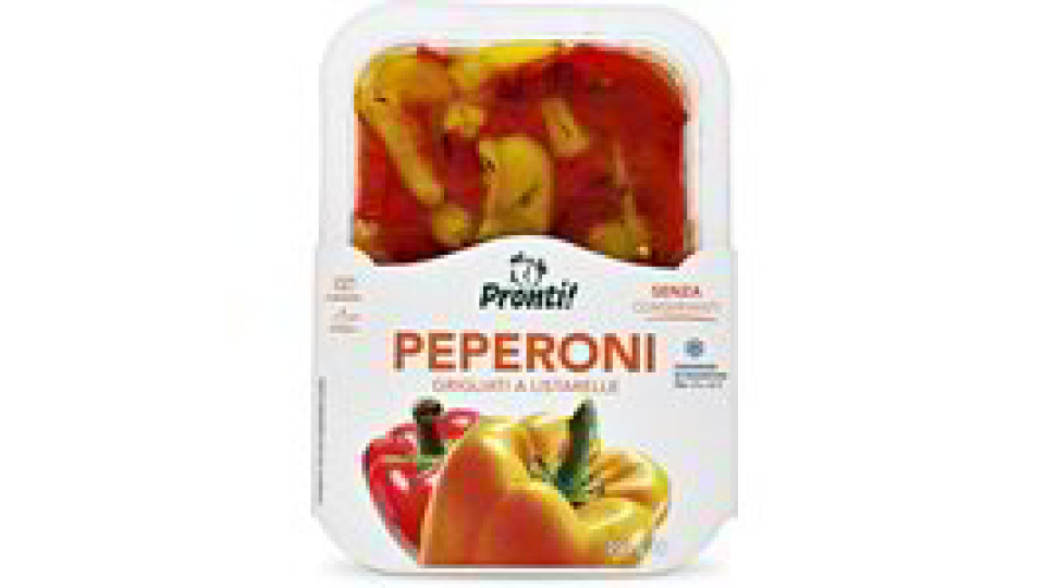Peperoni grigliati a listarelle
