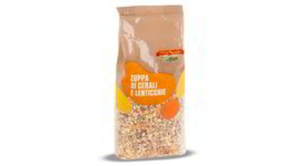 Zuppa di cereali e lenticchie secche