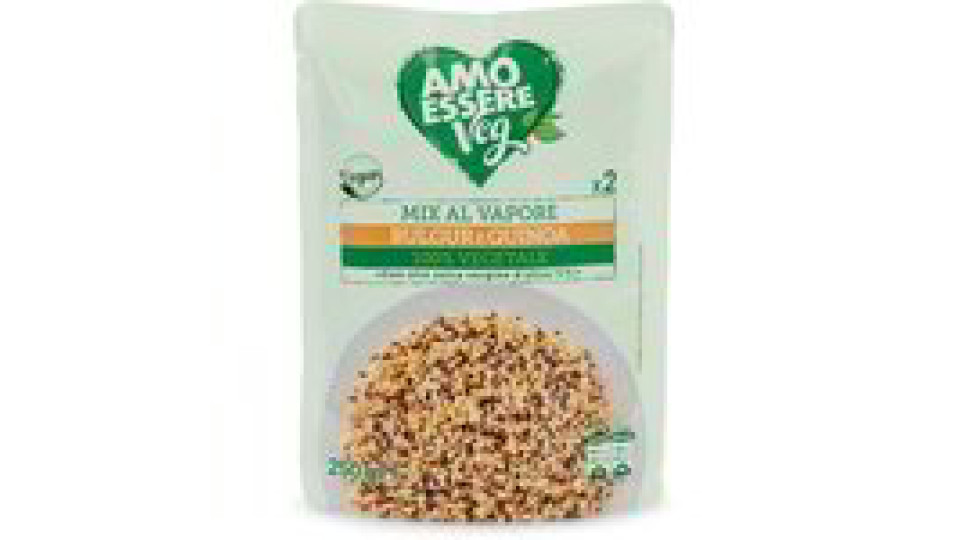 Mix al vapore di bulgur e quinoa