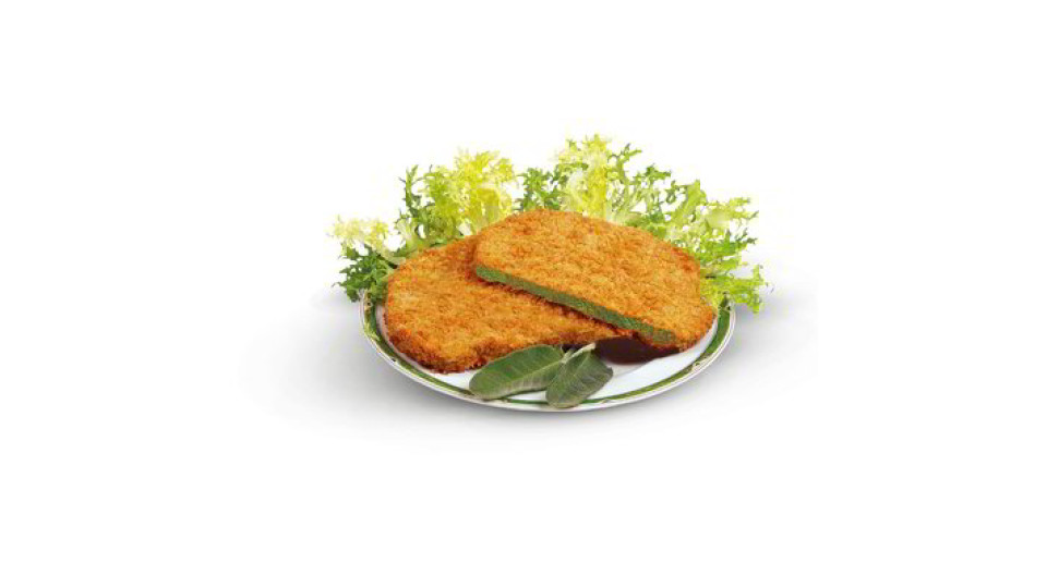 Cotoletta di pollo con spinaci