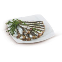 Sarde fresche pulite