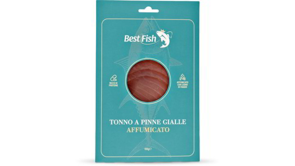 Tonno a pinne gialle affumicato
