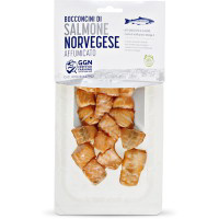 Bocconcini di salmone norvegese affumicato