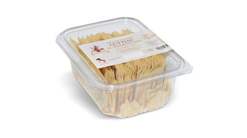 Sfoglie di pane guttiau al peperoncino