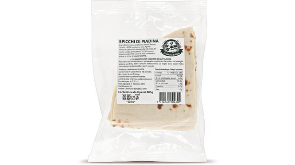 Piadina a spicchi