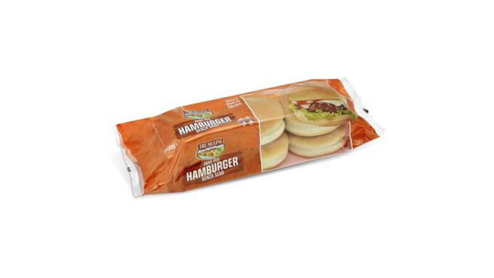 Pane per hamburger senza semi