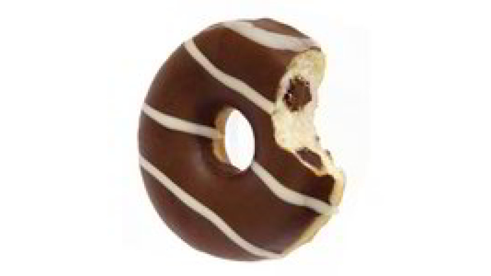 Donut farcito al gusto di cioccolato