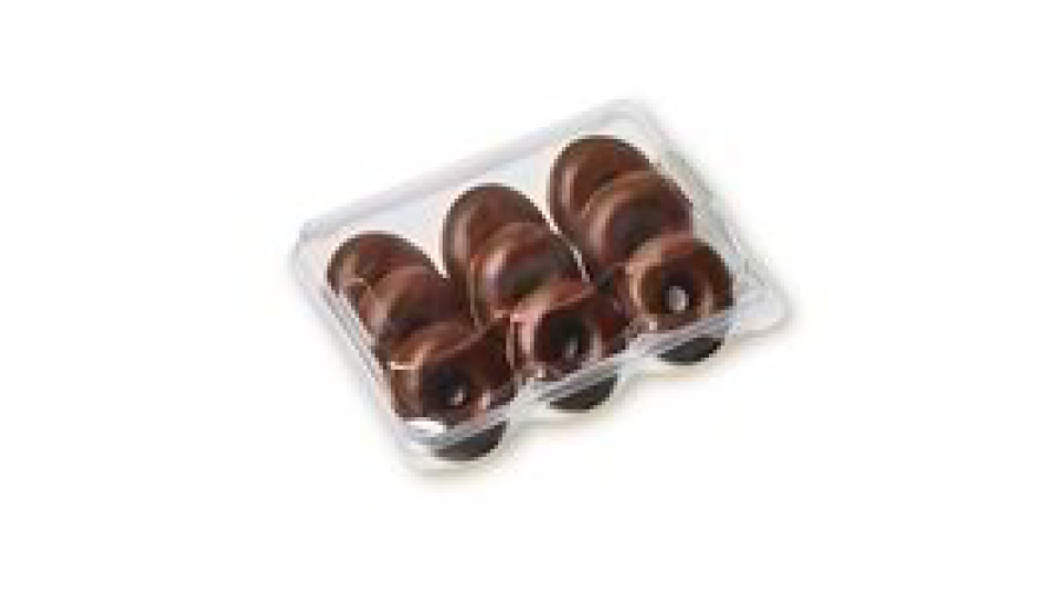 Mini donuts al cioccolato