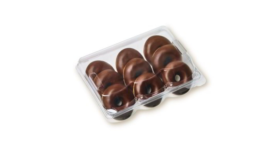 Mini donuts al cioccolato