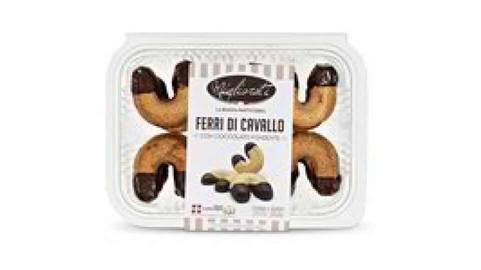 Biscotti "Ferri di cavallo" con cioccolato fondente