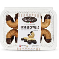 Biscotti "Ferri di cavallo" con cioccolato fondente