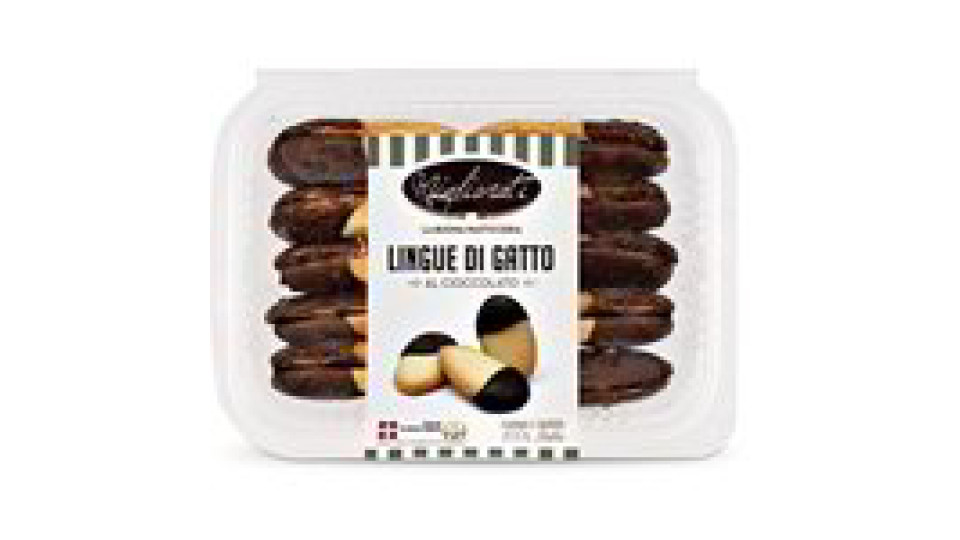 Biscotti "Lingue di gatto" al cioccolato