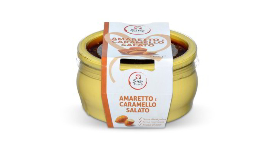 Dessert amaretto e caramello salato