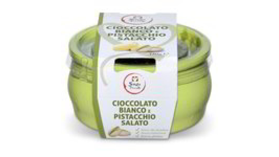Dessert cioccolato bianco e pistacchio salato