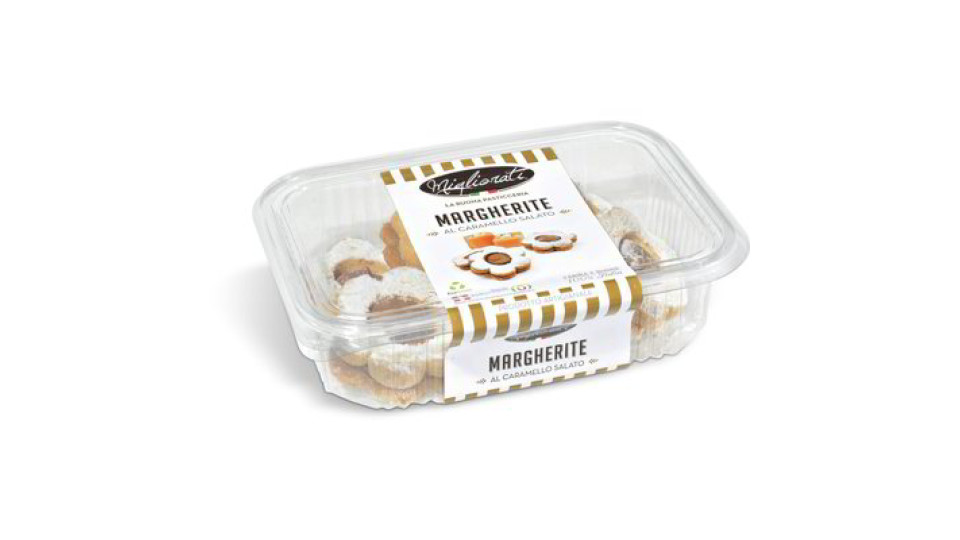 Biscotti margherite al caramello salato