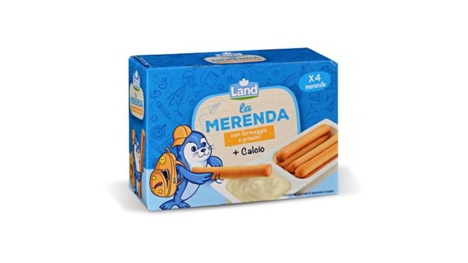 Snack merenda formaggio e grissini