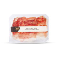 Speck stagionato affumicato con legno di faggio a fette
