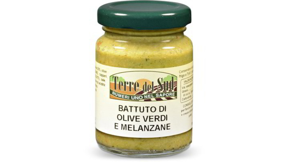 Battuto di olive verdi e melanzane