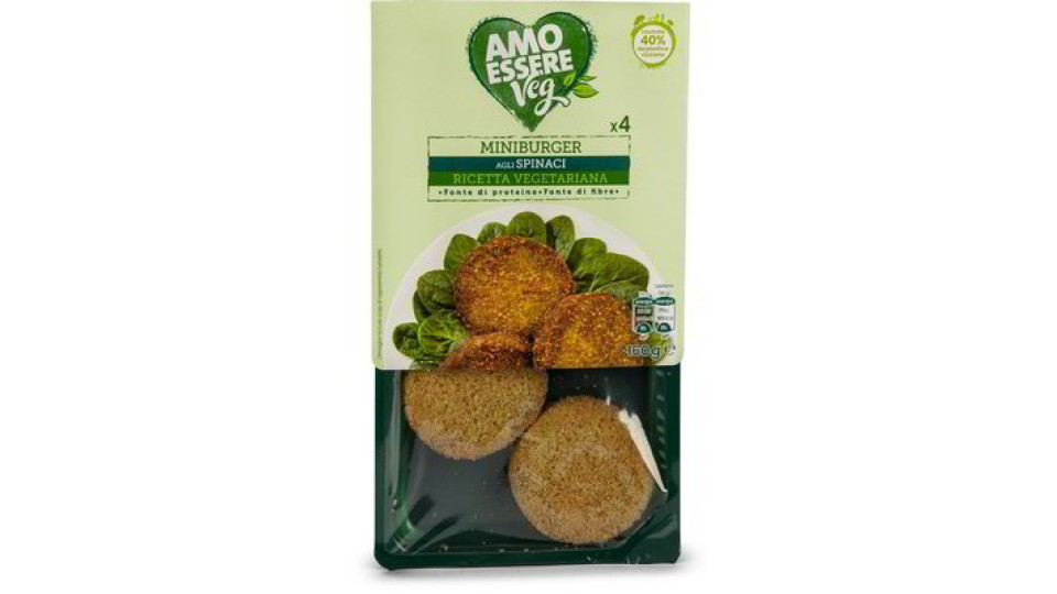 Miniburger agli spinaci