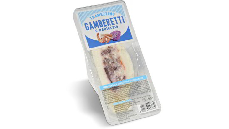 Tramezzino gamberetti e radicchio