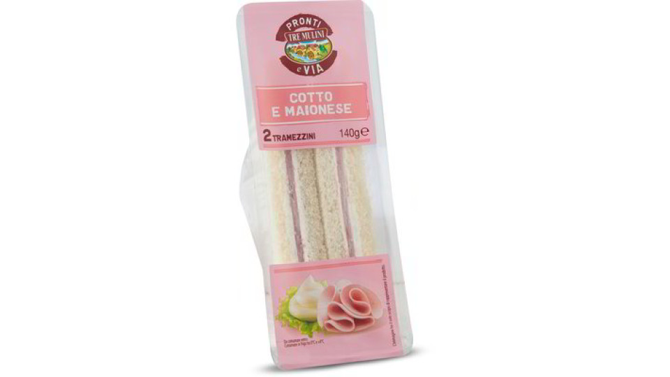 Tramezzini cotto e maionese 2 pezzi