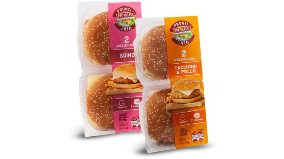 Cheeseburger suino / tacchino e pollo