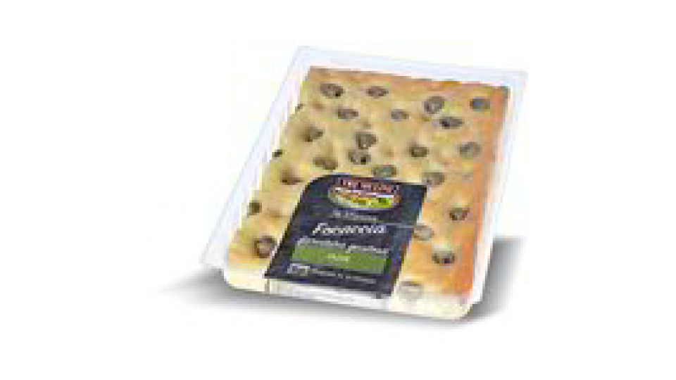 Focaccia fresca con olive