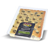 Focaccia fresca con olive