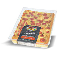 Focaccia fresca con pomodorini