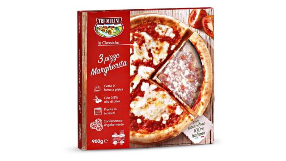 Pizze margherita fresche 3 pezzi