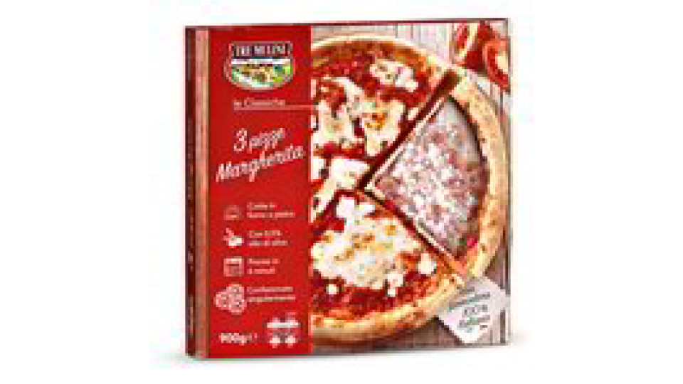 Pizze margherita fresche 3 pezzi