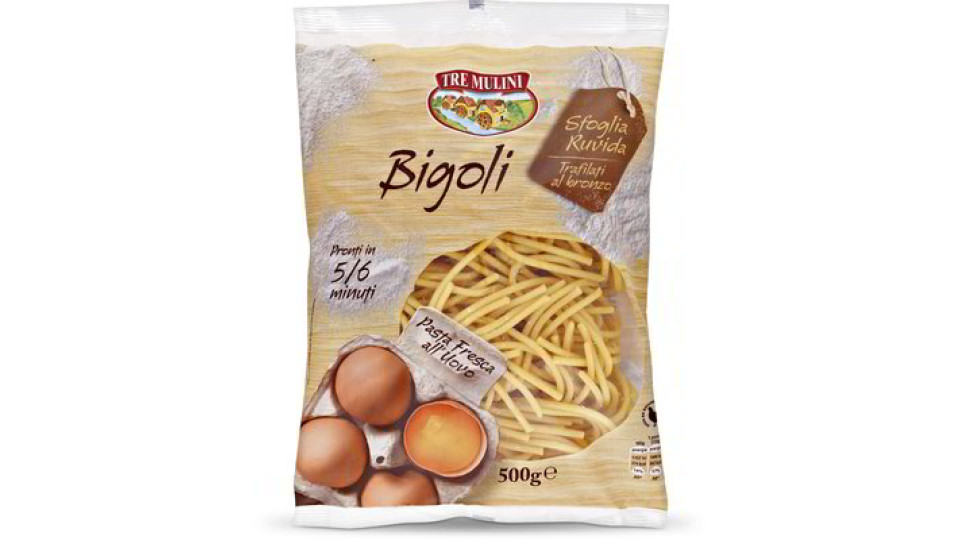 Bigoli freschi all'uovo
