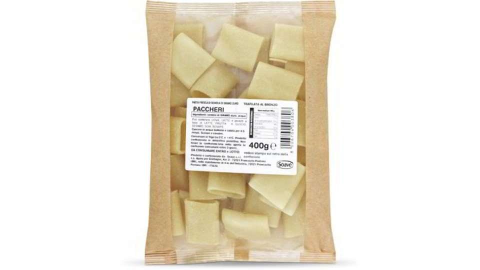 Pasta fresca Paccheri
