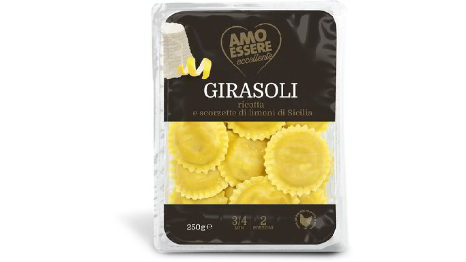 Girasoli con ricotta e scorzette di limoni di Sicilia