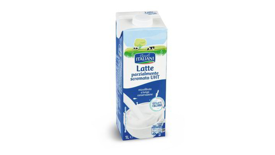 Latte parzialmente scremato UHT a lunga conservazione