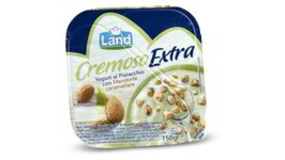 Yogurt al pistacchio con mandorle caramellate
