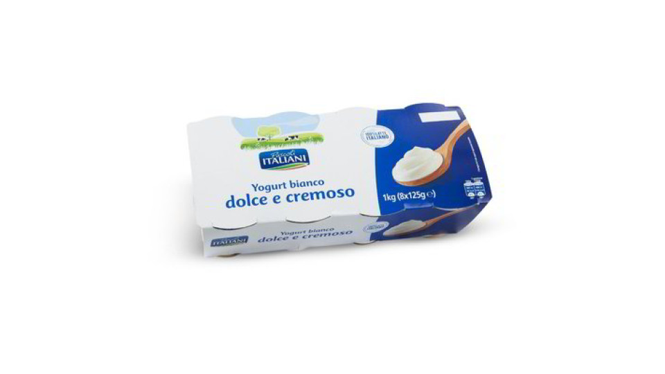 Yogurt bianco intero dolce e cremoso