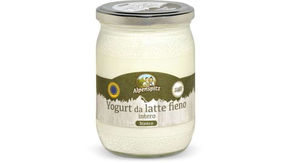 Yogurt da latte fieno intero bianco