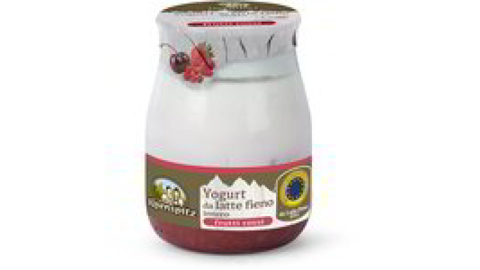 Yogurt intero da latte fieno ai frutti rossi