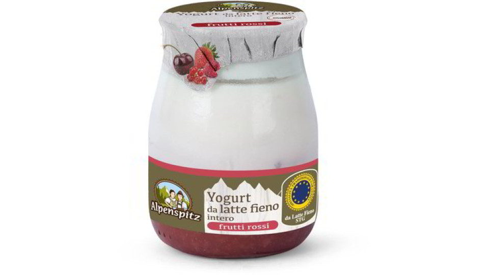 Yogurt intero da latte fieno ai frutti rossi